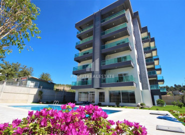 Недорогие двухкомнатные апартаменты, в резиденции 2021 года постройки, Авсаллар, Аланья, 50 м2 ID-6656 фото-1