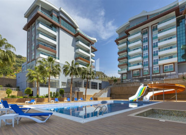 One-bedroom apartment with an elegant interior, 450 meters from the sea, Kargicak, Alanya, 65 m2 ID-6718 фото-2