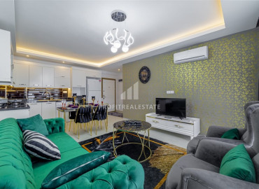 One-bedroom apartment with an elegant interior, 450 meters from the sea, Kargicak, Alanya, 65 m2 ID-6718 фото-4