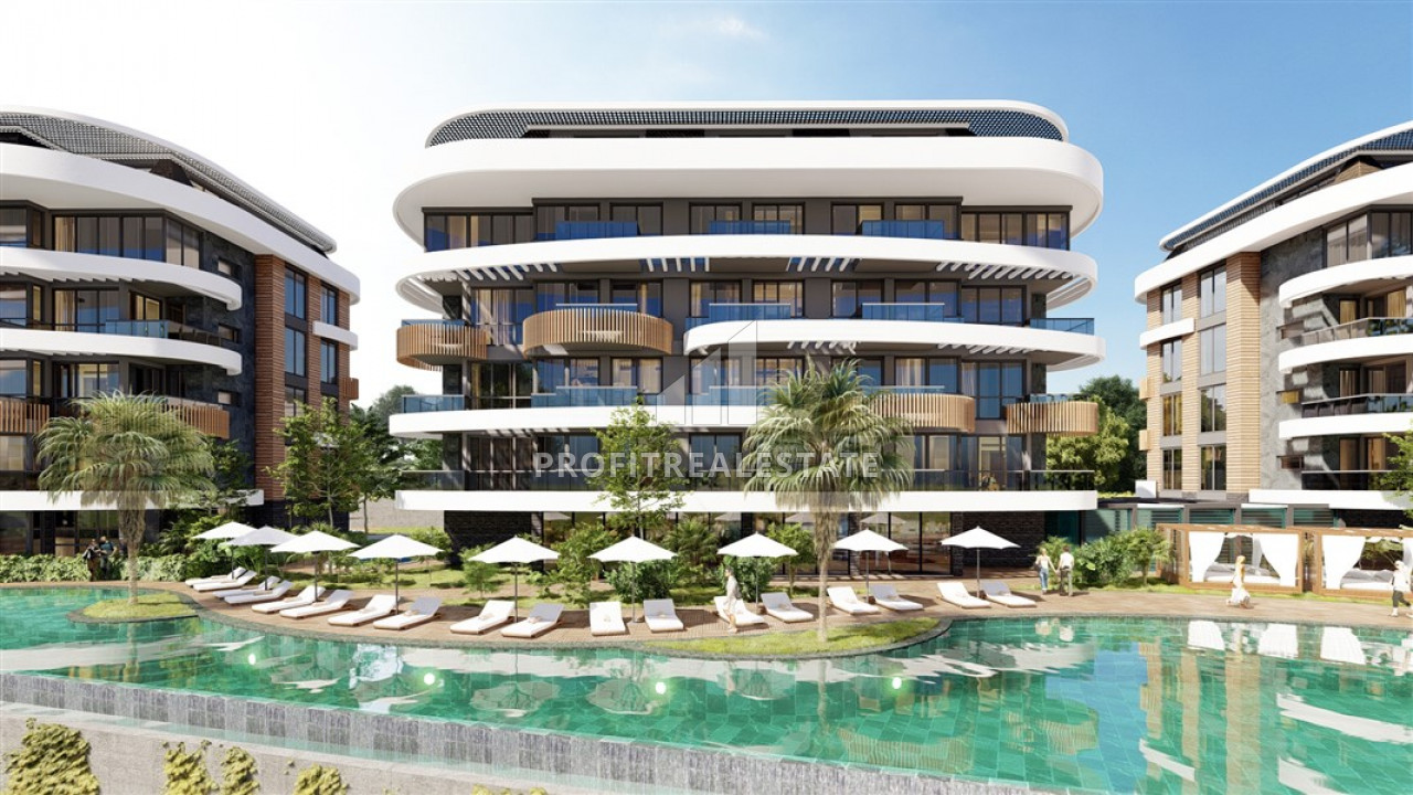 Новый проект: квартиры в комплексе класса люкс, в 400м от моря в районе Алании - Кестель ID-6757 фото-2