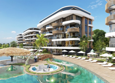 Новый проект: квартиры в комплексе класса люкс, в 400м от моря в районе Алании - Кестель ID-6757 фото-6