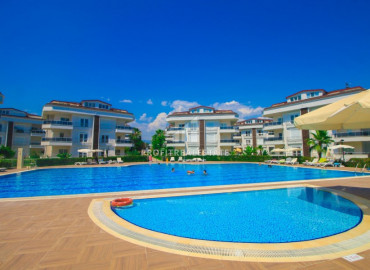 Меблированная двухкомнатная квартира в комплексе с бассейном в 500м от пляжа Инжекум в Авсалларе ID-6778 фото-1