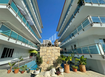 Меблированная двухкомнатная квартира в комплексе с бассейном в 500м от пляжа Инжекум в Авсалларе ID-6778 фото-14