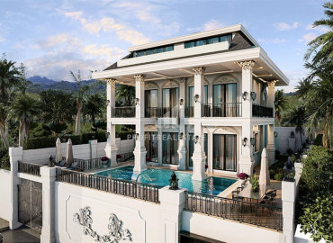 Luxurious three-storey villa with a private pool and the opportunity to obtain Turkish citizenship on favorable terms, Kargicak, Alanya, 292 m2 ID-6831 фото-1