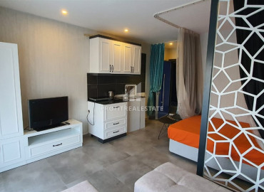 Однокомнатная квартира, готовая к заселению, в жилом комплексе с инфинити-бассейном, Каргыджак, Аланья, 40 м2 ID-6849 фото-5