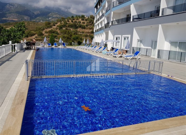 One-room apartment, ready to move in, in a residential residence with an infinity pool, Kargicak, Alanya, 40 m2 ID-6849 фото-12