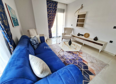 New furnished two-bedroom duplex apartment in a residence with a swimming pool in Mahmutlar ID-6889 фото-2
