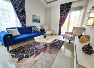 New furnished two-bedroom duplex apartment in a residence with a swimming pool in Mahmutlar ID-6889 фото-3