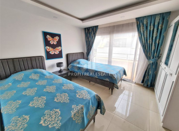 Новая меблированная двухуровневая квартира с двумя спальнями в комплексе с бассейном в Махмутларе ID-6889 фото-9
