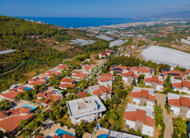 Large two-storey villa with a fireplace and magnificent panoramic views, Kargicak, Alanya, 200 m2 ID-6900 фото-36