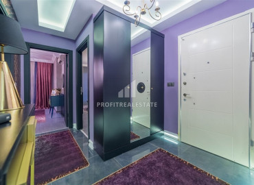 Квартира 2+1 с дизайнерским интерьером на высоком  этаже в 450м от моря в Махмутларе ID-6938 фото-10