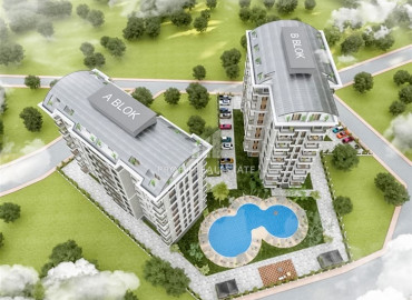 New investment project of a residence with rich facilities in the center of Alanya near Cleopatra beach ID-7009 фото-3