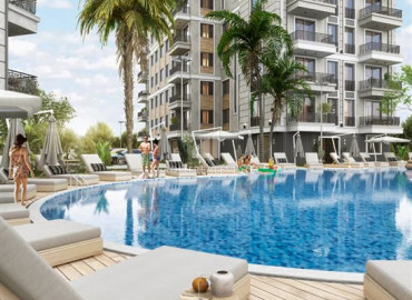 New investment project of a residence with rich facilities in the center of Alanya near Cleopatra beach ID-7009 фото-5