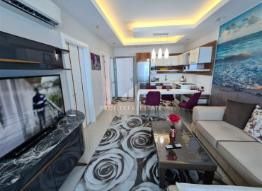Двухкомнатные апартаменты, с дизайнерским интерьером, в шикарном жилом комплексе Махмутлара, Аланья, 70 м2 ID-7104 фото-4