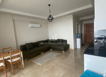 New one-bedroom apartment on a high floor, overlooking the sea in Çeşmeli, Mersin ID-7114 фото-4}}
