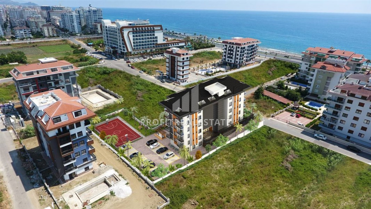 Квартиры на этапе строительства, всего в 100 метрах от моря, Кестель, Аланья, 60-170 м2 ID-7142 фото-2