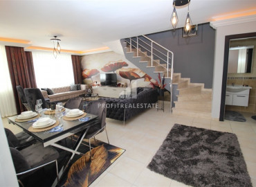 Elegant two bedroom duplex, with a private garden, in a cozy area of Cikcilli, Alanya, 125 m2 ID-7164 фото-4