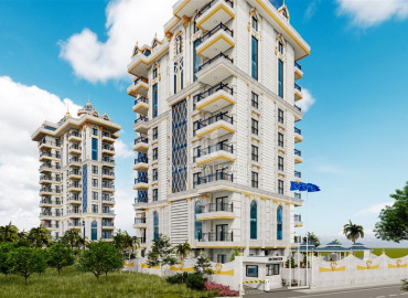 Стартовые цены: новый инвестиционный проект элитной резиденции в Махмутларе, 800м от моря ID-7167 фото-9