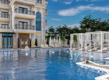 Стартовые цены: новый инвестиционный проект элитной резиденции в Махмутларе, 800м от моря ID-7167 фото-14
