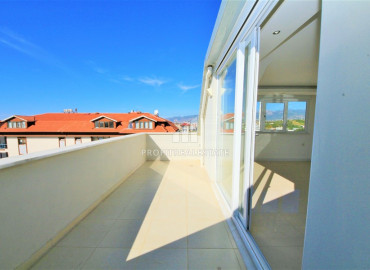 Duplex penthouse 2 + 1 without furniture and household appliances 100 meters from the sea in Kestel ID-7176 фото-15