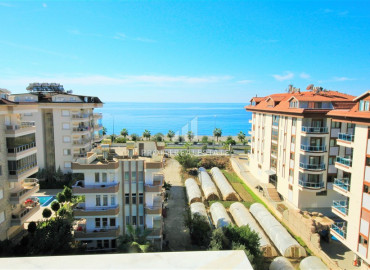 Duplex penthouse 2 + 1 without furniture and household appliances 100 meters from the sea in Kestel ID-7176 фото-18