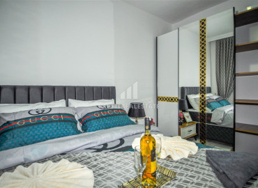 Недорогая трехкомнатная квартира в 350м от моря с мебелью и бытовой техникой в Махмутларе ID-7199 фото-14