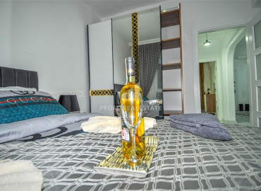 Недорогая трехкомнатная квартира в 350м от моря с мебелью и бытовой техникой в Махмутларе ID-7199 фото-15