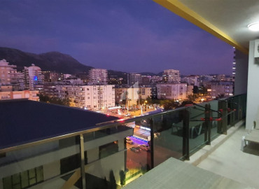 Two-bedroom apartment in a residence on the first line of the Konak Tower in Mahmutlar ID-7220 фото-10