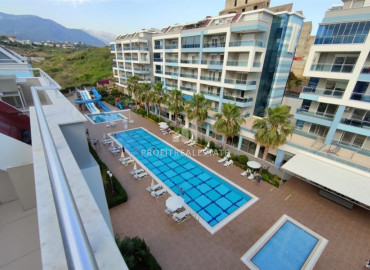 Furnished duplex, with three bedrooms, in a residential residence with hotel facilities, Kestel, Alanya, 150 m2 ID-7298 фото-1