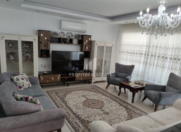 Furnished duplex, with three bedrooms, in a residential residence with hotel facilities, Kestel, Alanya, 150 m2 ID-7298 фото-2