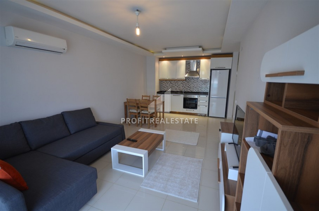 Apartment 1 + 1 with furniture and household appliances in a residence with a swimming pool in Oba ID-7301 фото-2