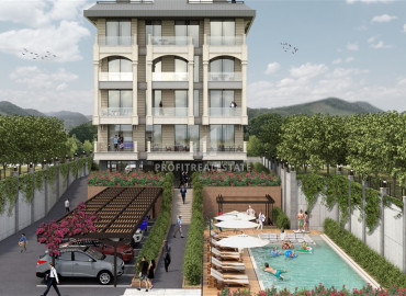 Investment property under construction, 250 meters from the sea, Kestel, Alanya, 55-125 m2 ID-7317 фото-5
