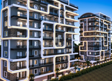Новые квартиры различной планировки, в 200 метрах от моря, Махмутлар, Аланья, 55-205 м2 ID-7463 фото-2