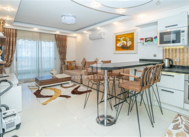 Укомплектованная видовая квартира 1+1 в элитной резиденции в 150м от моря в районе Махмутлар ID-7508 фото-4