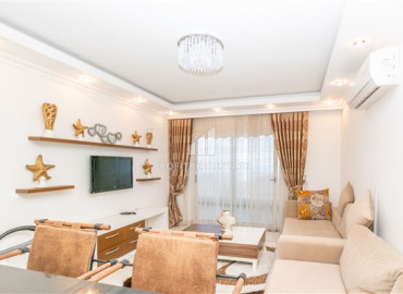 Укомплектованная видовая квартира 1+1 в элитной резиденции в 150м от моря в районе Махмутлар ID-7508 фото-5