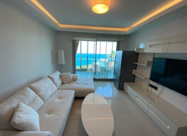 Large view one-bedroom apartment on the first coastline in the elite residence Kargicaka ID-7513 фото-3