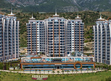 Большая квартира 1+1 по отличной цене в элитном комплексе у подножия Торосских гор в Махмутларе ID-7540 фото-1