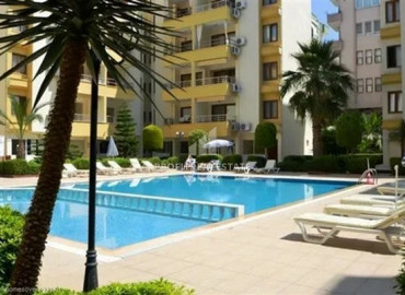 Inexpensive one-bedroom apartment, furnished and equipped, 250 meters from the sea, Mahmutlar, Alanya ID-7614 фото-1