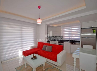 Furnished view one-bedroom apartment in the heart of Alanya in a modern building with facilities ID-7629 фото-1}}