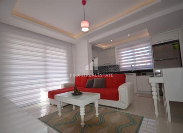 Furnished view one-bedroom apartment in the heart of Alanya in a modern building with facilities ID-7629 фото-5}}
