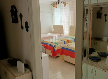 Квартира с тремя спальнями в резиденции с бассейном в микрорайоне Давултепе, Мезитли, в 700м от моря ID-7654 фото-19