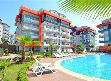 Cozy one bedroom apartment, furnished and equipped, in a luxury residential residence, Kestel, Alanya, 60 m2 ID-7674 фото-1