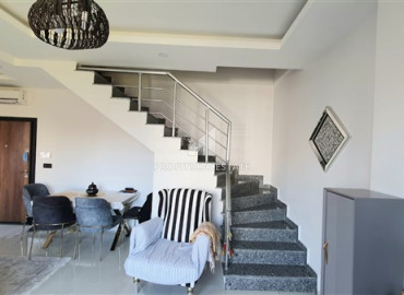 Furnished two-storey apartment, with furniture and appliances, in the new residence of Mahmutlar, Alanya, 110 m2 ID-7677 фото-6