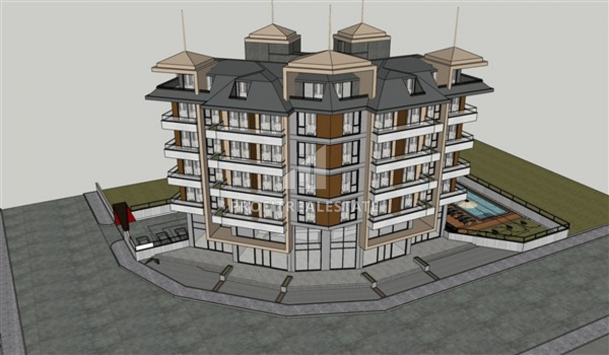 От строительной компании: квартиры в комплексе премиум класса в 200м от моря в районе Каргыджак ID-7690 фото-1