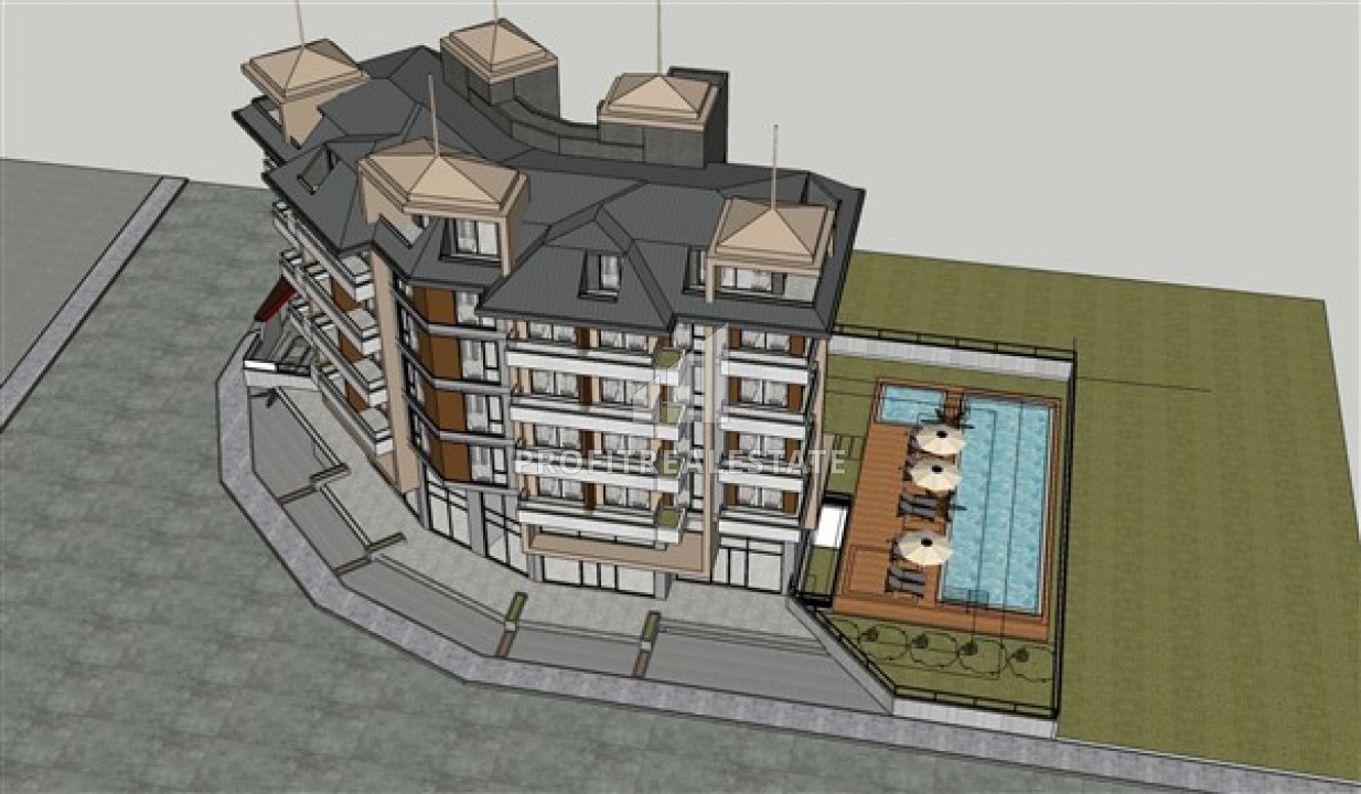 From the construction company: apartment in a premium class residence 200m from the sea in Kargicak area ID-7690 фото-2