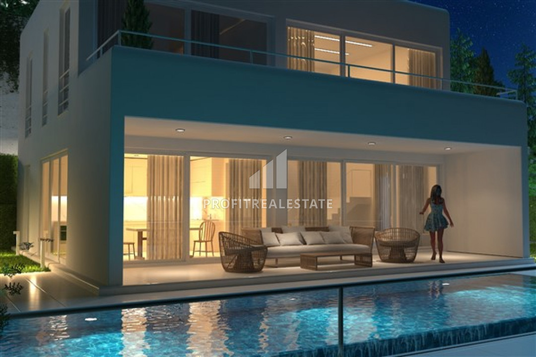 The project of private villas in the central mountainous region of Alanya - Tepe ID-7695 фото-2