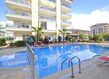 View apartment with two bedrooms in a residence with a swimming pool, on the first coastline in the Kestel area ID-7703 фото-1