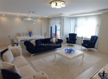 Spacious furnished duplex 3 + 1 overlooking the Mediterranean Sea and the Alanya fortress in Kestel ID-7706 фото-1