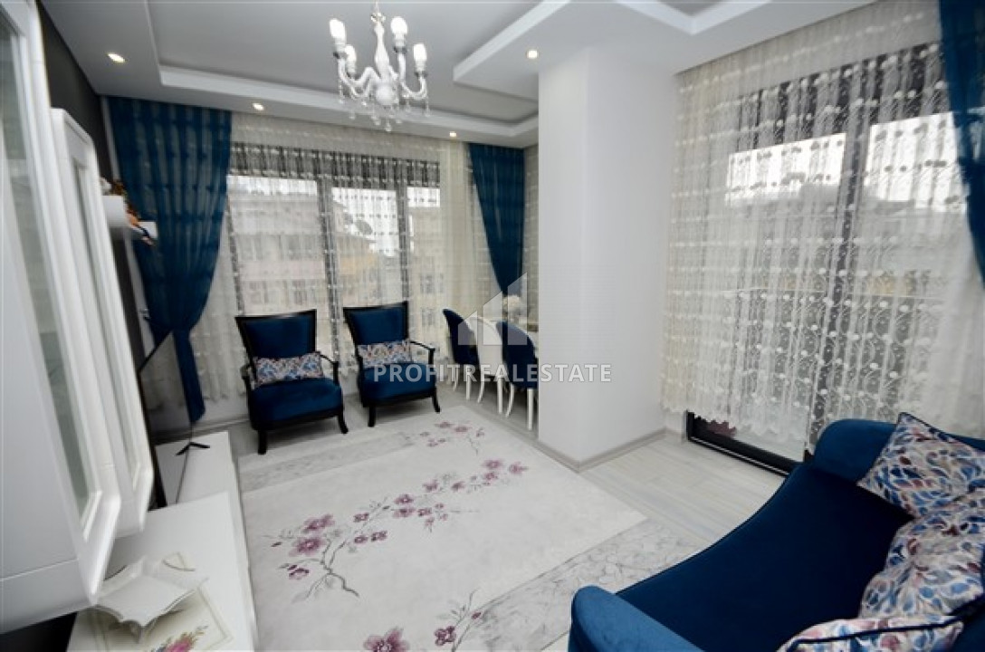 New furnished apartment with two bedrooms and separate kitchen 600m from Keykubat beach ID-7717 фото-2