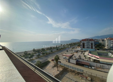 View furnished duplex-penthouse with two bedrooms on the first coastline in Kestel ID-7718 фото-14